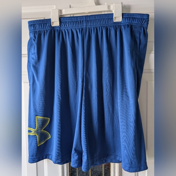 Under Armour Blue Athletic Shorts L - Picture 1 of 3